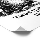 Twas The Carbs Mlord Meme Gift Mannen Vrouwen Kind Poster (Hoek)