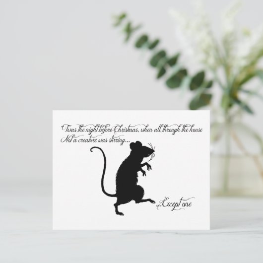 'Twas the Night Before Christmas Feestdagenkaart (Staand voorkant)