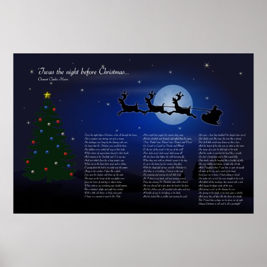 'Twas the Night Before Christmas Poster (Voorkant)