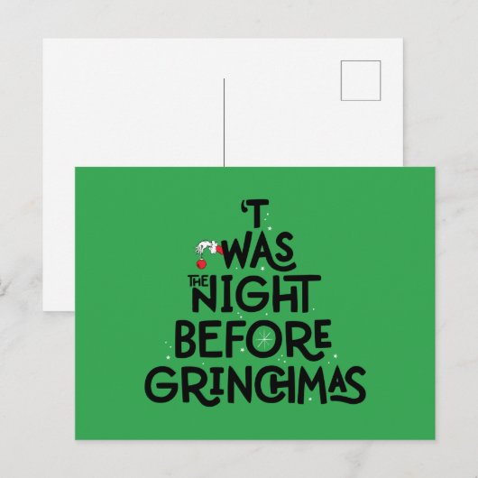'Twas the Night Before Grinchmas Briefkaart (Voorkant / Achterkant)