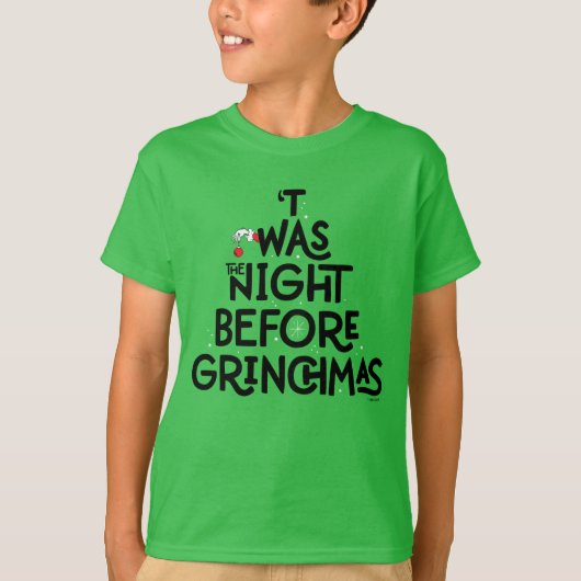 'Twas the Night Before Grinchmas T-shirt (Voorkant)