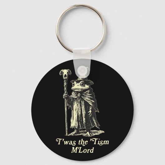 Twas The Tism Lord Funny Frog Wizard Meme Autisme Sleutelhanger (Voorkant)