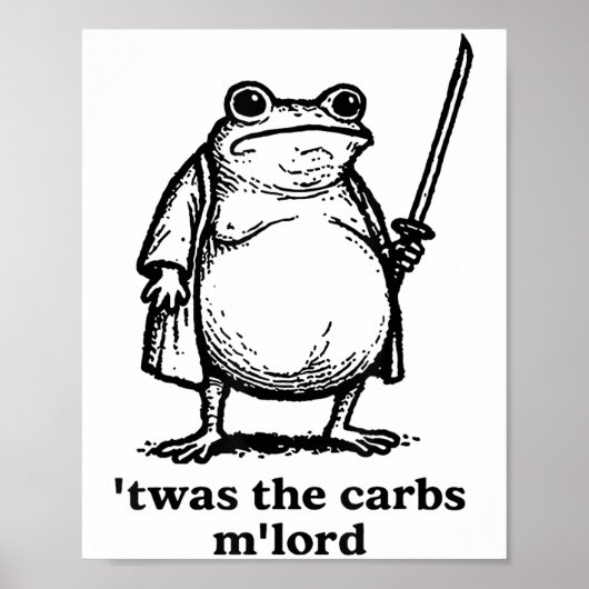 Twas The Tism Lord Middeleeuwse Ridder Fat Samurai Poster (Voorkant)