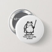 Twas The Tism Lord Middeleeuwse Ridder Fat Samurai Ronde Button 5,7 Cm (Voorkant /achterkant)