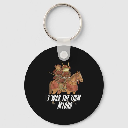 Twas The Tism M Heer Middeleeuwse Samurai Kikker & Sleutelhanger (Voorkant)