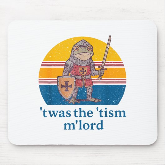 Twas The Tism M Lord Frog Knight - Autism Awarenes Muismat (Voorkant)