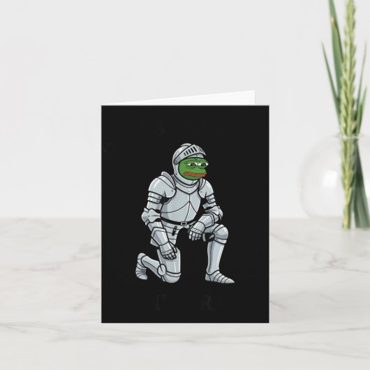 Twas The Tism M Lord Funny Frog Knight  Kaart (Voorkant)