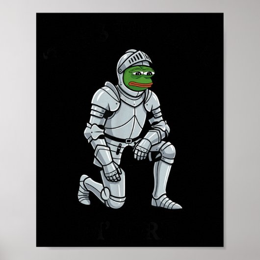Twas The Tism M Lord Funny Frog Knight  Poster (Voorkant)