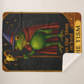 T'was The 'Tism M'Lord Frog Meme Autism Awareness Sherpa Deken (Voorkant (horizontaal))
