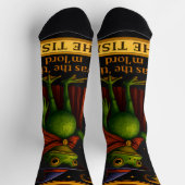 T'was The 'Tism M'Lord Frog Meme Autism Awareness Sokken (Top)