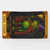 T'was The 'Tism M'Lord Frog Meme Autism Awareness Spandoek (Horizontaal)