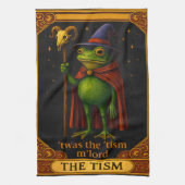 T'was The 'Tism M'Lord Frog Meme Autism Awareness Theedoek (Verticaal)
