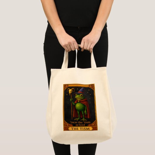 T'was The 'Tism M'Lord Frog Meme Autism Awareness Tote Bag (Voorkant (product))