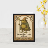 Twas The Tism Mlord Funny Wizard Frog Autisme Shir Kaart (Gele Bloem)