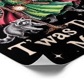 T'was The Tism M'lord Funny Wizard Racoon Witch Au Poster (Hoek)