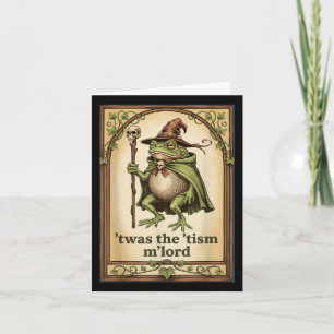 Twas The Tism Mlord Wizard Frog Autisme Kaart