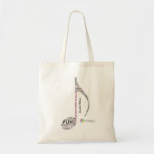 TWCD - Woorden Noteer Roze Canvas tas (Voorkant)