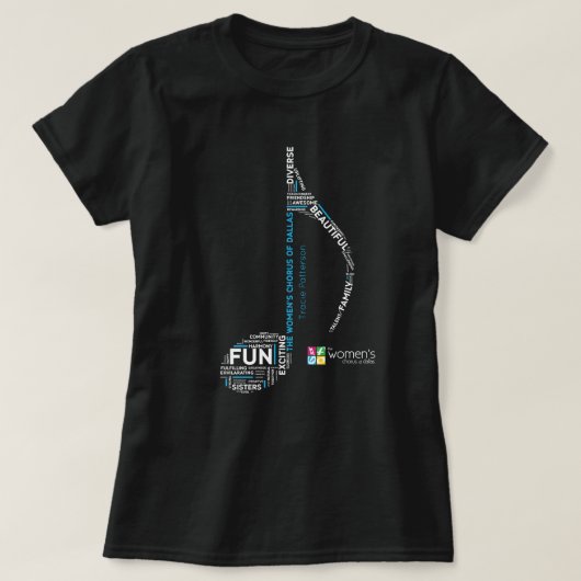 TWCD - Woordennoot Blauw T-shirt (Design voorkant)
