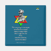 Tweaks Clothing - Marcus Mosiah Garvey Quote - Jam Magneet (Voorkant)