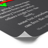 Tweaks Kleding - Marcus Mosiah Garvey Citaat - Jam Poster (Hoek)