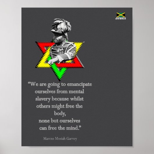 Tweaks Kleding - Marcus Mosiah Garvey Citaat - Jam Poster (Voorkant)