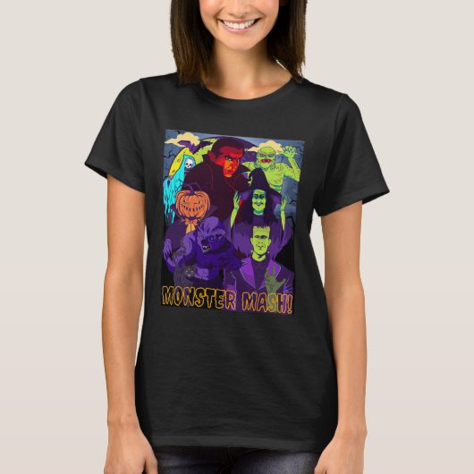 Twear T-shirt Monster Mash Halloween Kostuum Fun M (Voorkant)