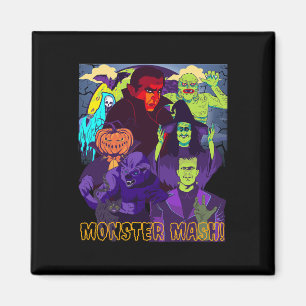 Twear T-shirt Monster Mash Halloween Kostuum Fun M Magneet