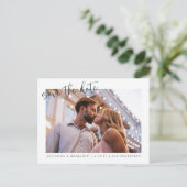 Twee 2 het Minimale Manuscript van de Foto sparen  Briefkaart (Staand voorkant)