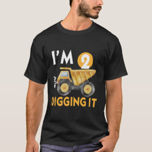 Twee 2jr 2de verjaardag bouw jongen 2 jaar oud t-shirt