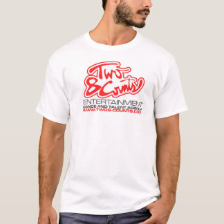 Twee 8-tellen Logo - Rood en Zwart T-shirt