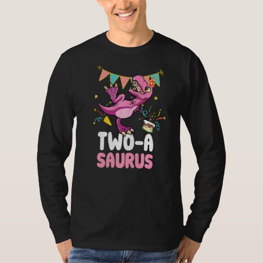 Twee A Saurus Dinosaur Cute Kiddo Rex 2 T-shirt (Voorkant)