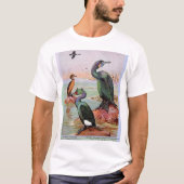 Twee aalscholversoorten, voorste/achterste illustr t-shirt (Voorkant)