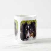 Twee aangepaste foto's met naam op roze koffiemok (Center)