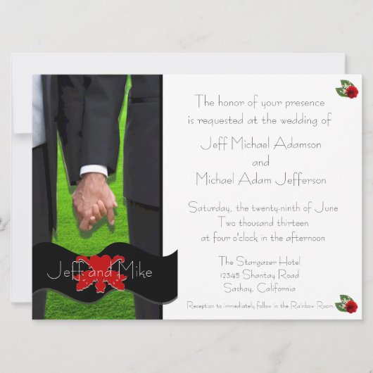 Twee aangepaste homepage-uitnodigingen IV Kaart (Voorkant)