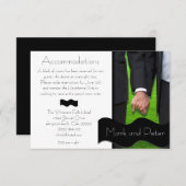 Twee aangepaste homepenkaarten voor weddenschappen informatiekaartje (Voorkant / Achterkant)