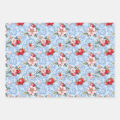 Twee aardbei en een effen kleur inpakpapier vel (Voorkant 2)