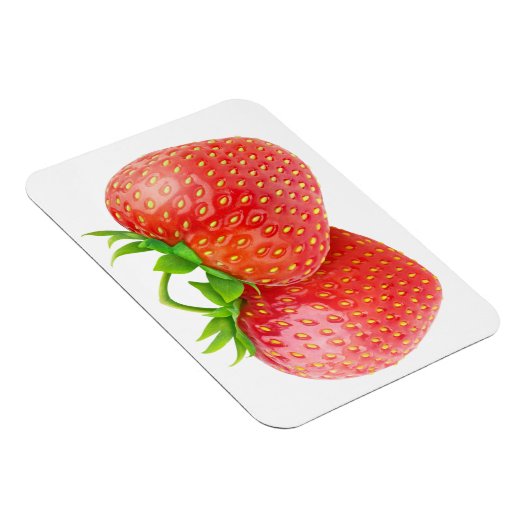 Twee aardbeien magneet (Rechterzijde)