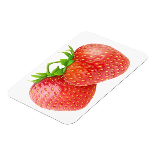 Twee aardbeien magneet (Linkerzijde)