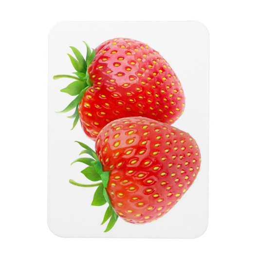 Twee aardbeien magneet (Verticaal)