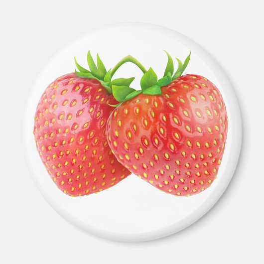 Twee aardbeien magneet (Voorkant)