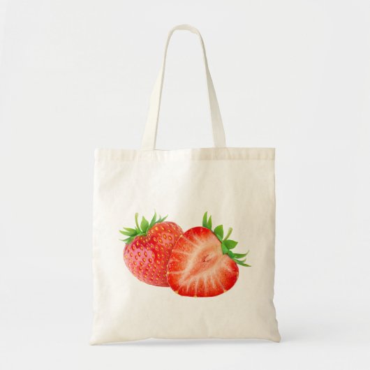Twee aardbeien tote bag (Voorkant)