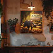 Twee Aardvark tedere miereneter moederlijke liefde Poster