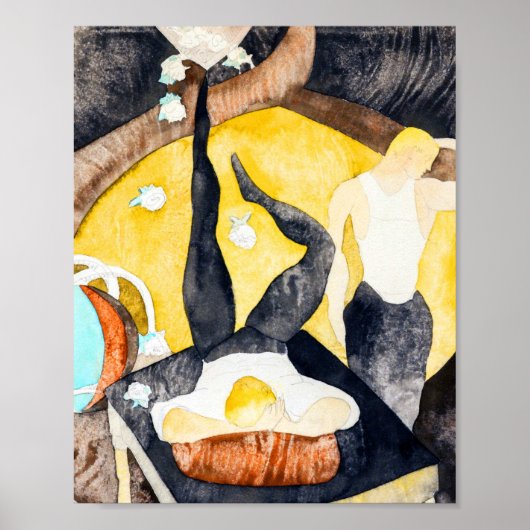 Twee Acrobat Jugglers van Charles Demuth Poster (Voorkant)