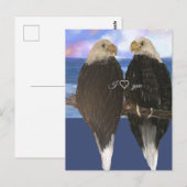 Twee Adelaars &Gepersonaliseerde Tekst Sjabloon Briefkaart (Voorkant / Achterkant)