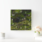 Twee adelaars Perched Painterly Wandklok (Huis)