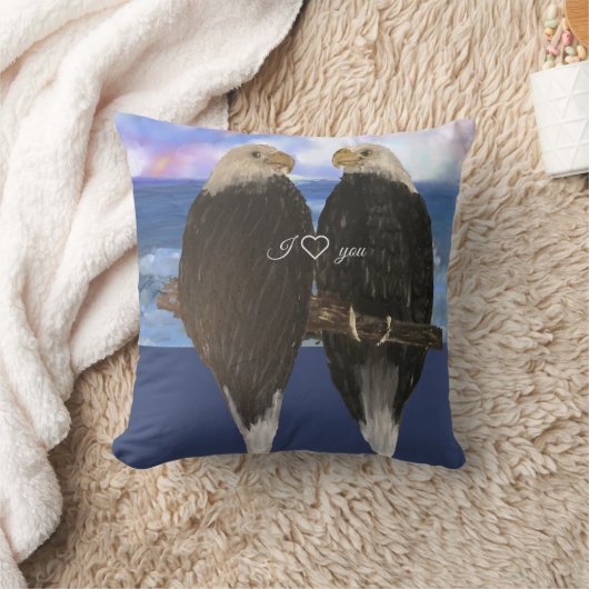 Twee Adelaars & Persoonlijke Tekst Sjabloon Kussen (Deken)
