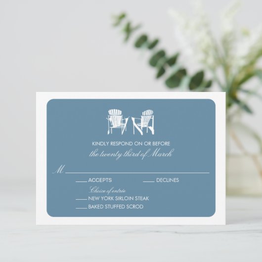 Twee Adirondack Chairs RSVP (Staand voorkant)