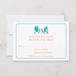 Twee Adirondack Chairs RSVP Kaart