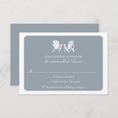 Twee Adirondack Chairs RSVP Kaart (Voorkant / Achterkant)