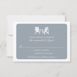 Twee Adirondack Chairs RSVP Kaart